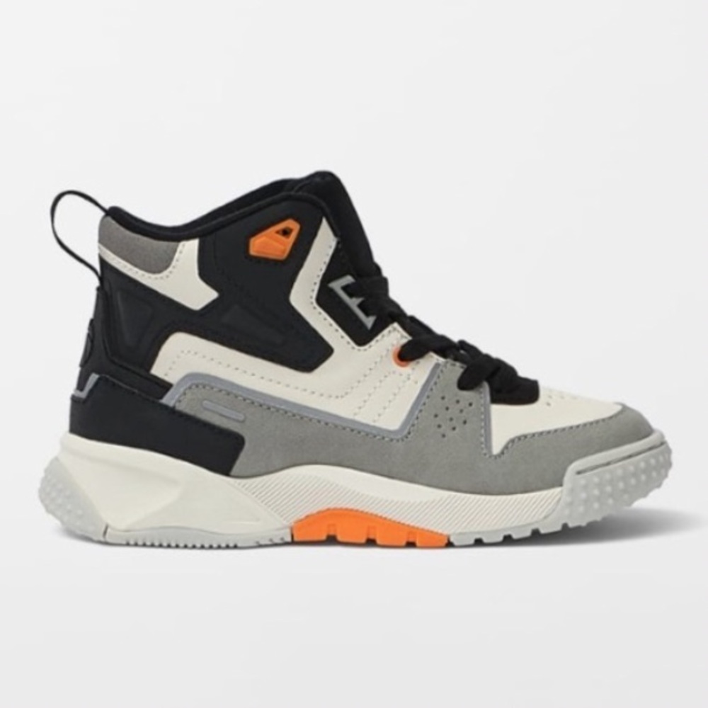 ZARA Boys High Top Sneakers Boots Shoes multicolor BLACK GRAY WHITE ORANGE